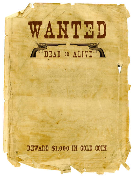 oeste selvagem queria cartaz - wanted poster poster old wild west imagens e fotografias de stock