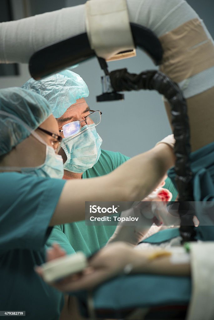 Hemorrhoid Operation Medical team during hemorrhoid operation Hemorrhoid Stock Photo