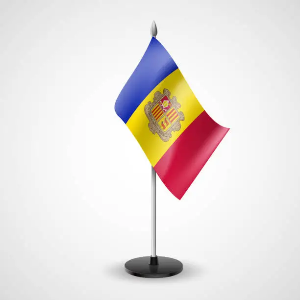 Vector illustration of Table flag of Andorra