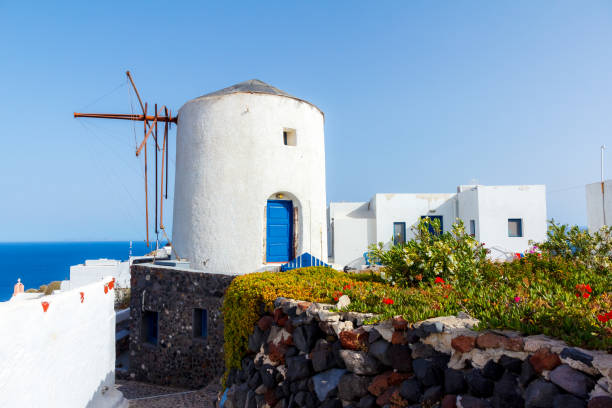istock View of the Windmill in Santorini, Greece 479393915