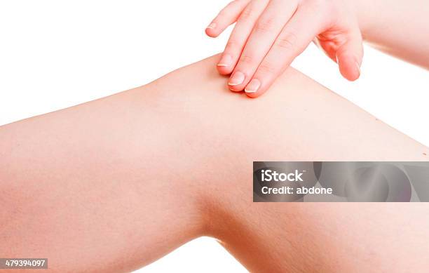 Pain In A Knee Stock Photo - Download Image Now - Affectionate, Complaining, Condition