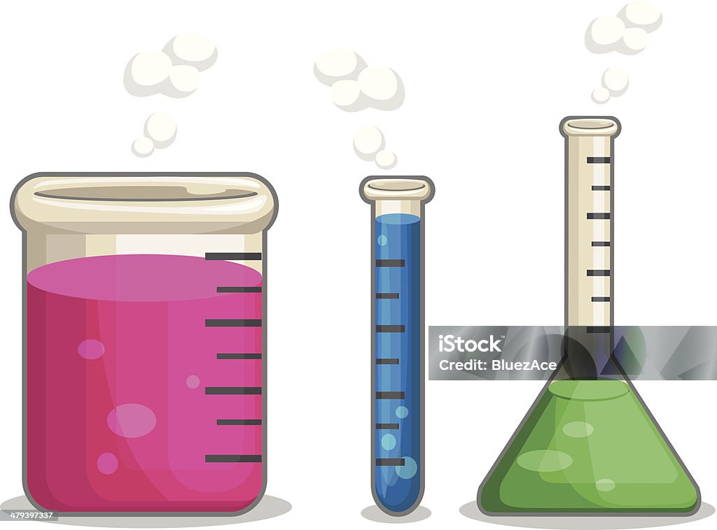 Laboratorium matraz de química - arte vectorial de Frasco cónico libre de derechos