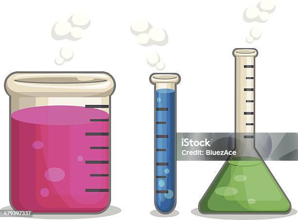 Laboratorium Recipiente Chimica - Immagini vettoriali stock e altre immagini di Beuta - Beuta, Fumetto - Creazione artistica, Acido