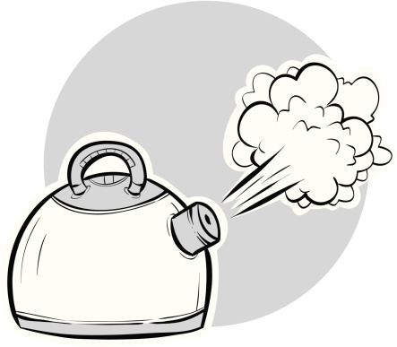 Boiling Kettle Stock Illustration - Download Image Now - Steam, Kettle,  Boiling - iStock