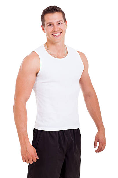 istock fit young man standing on white background 479398985