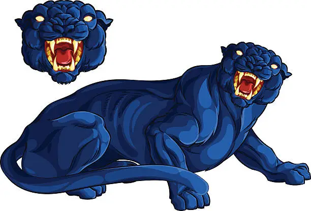 Vector illustration of Panther