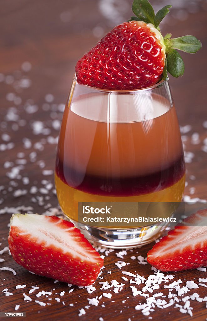 Em camadas de frutas e bebida - Foto de stock de Abacaxi royalty-free