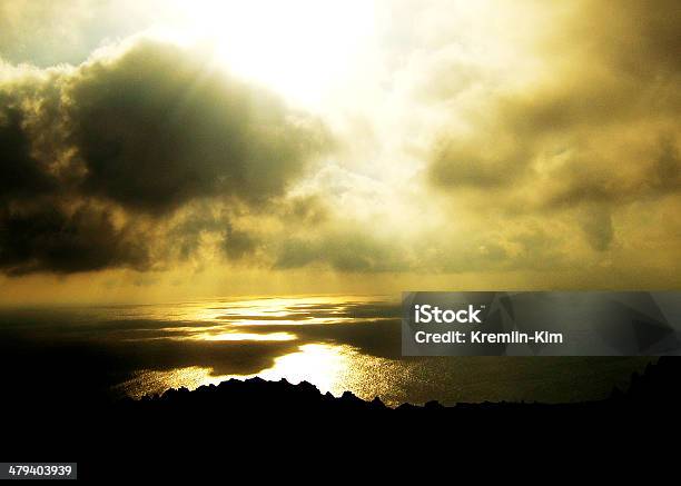 Golden Sea Stock Photo - Download Image Now - Asia, Awe, Back Lit