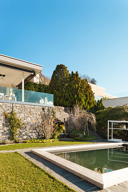 istock House, view from the garden 479404465