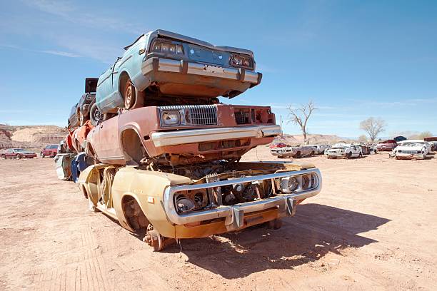 Pile of scrap cars
