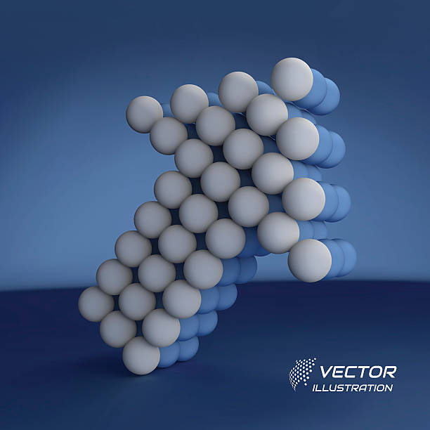 istock Spheres forming an arrow. Business concept illustration. 479408290