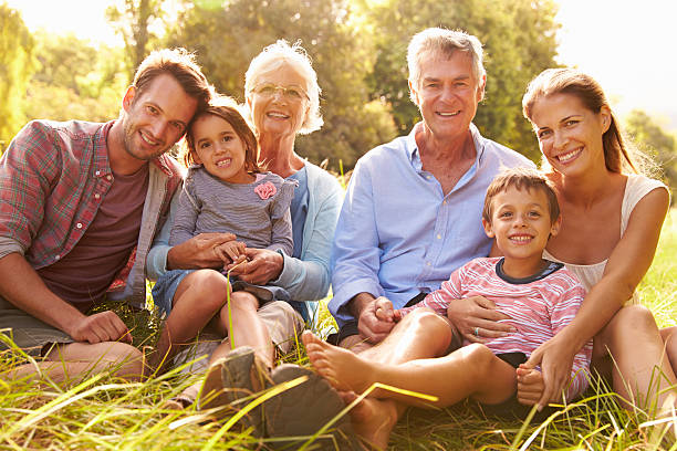istock Multi-generation family relaxing together outdoors 479408986