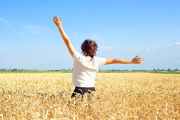 istock Young woman is enjoying a summer day. 479412396