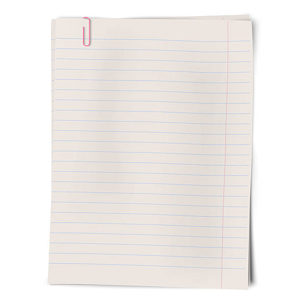 istock Clipped pile of lined sheets of notebook paper isolated 479414438