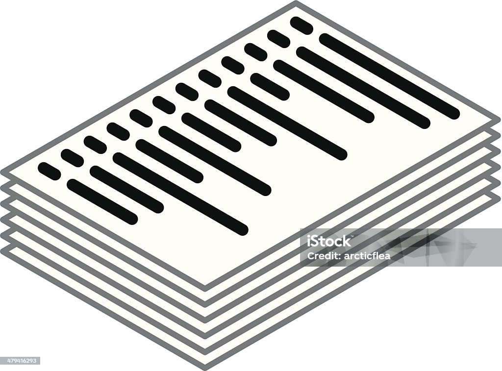 Stack Of Docs Stock Illustration - Download Image Now - Petition, List ...