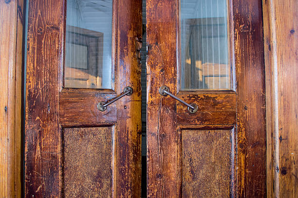 istock Old antique door for ships 479417104