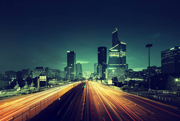 istock Paris LaDefense in sunset time, France 479418244