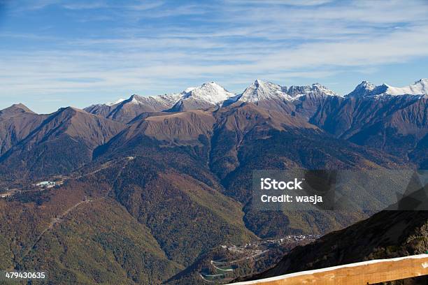 Mountains Of Krasnaya Polyana Stock Photo - Download Image Now - Blue, Forest, Hill