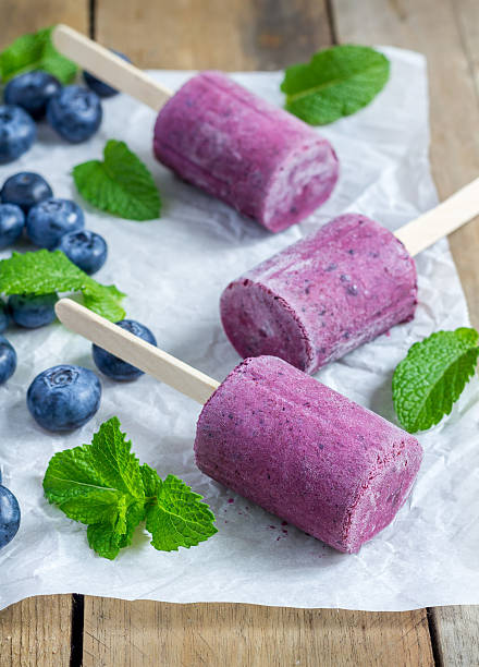 istock Homemade popsicles with blueberry, yogurt and honey 479431334