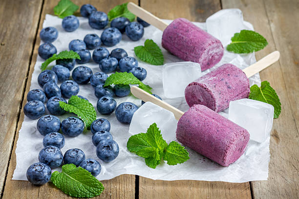 istock Homemade popsicles with blueberry, yogurt and honey 479431336