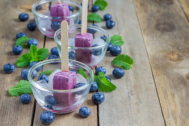 istock Homemade popsicles with blueberry, yogurt and honey 479431344