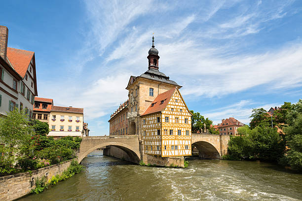 Altes Rathaus- Town Hall in Bamberg, Germany City Hall half timbered end bamberg photos stock pictures, royalty-free photos & images