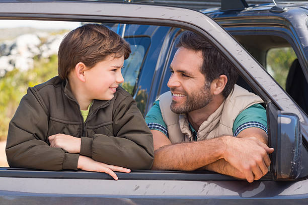 istock Father and son on a road trip 479432938