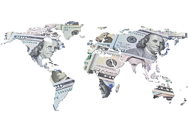 istock The world map made with dollar bills 479438134
