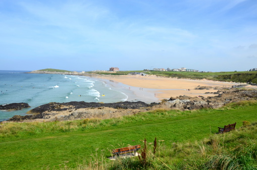 A view of Fistral beach in Newquay, Cornwall