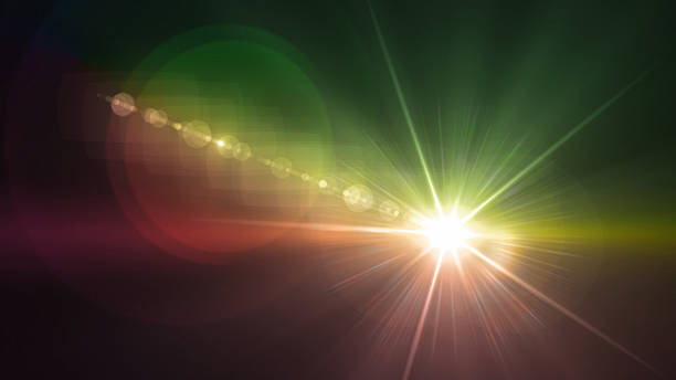 istock Camera flash single flare green and yellow 479442278
