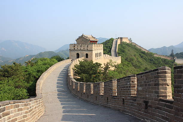 The Great Wall in summer, Badaling, China The Great Wall in summer, Badaling, China badaling great wall stock pictures, royalty-free photos & images