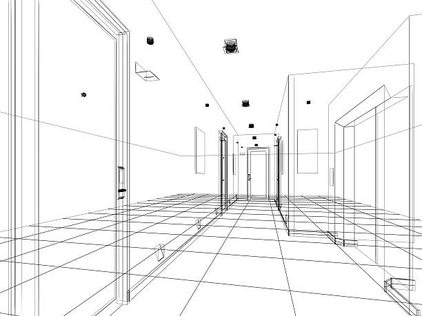 istock sketch design of interior hall 479444914