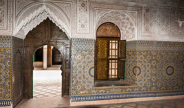 istock Brilliant Islamic mosaics decorate a mosque 479454320