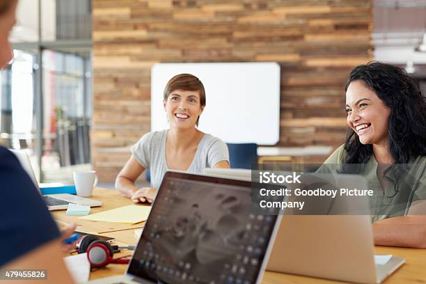 More Productive In A Friendly Working Environment Stock Photo - Download Image Now - 2015, Adult, Board Room