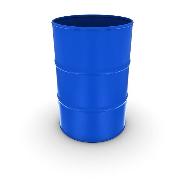 istock Isolated Open Blue Oil Barrel 479458642