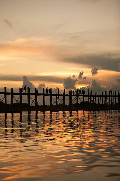istock Sunset at U Bein Bridge, Myanmar 479467552