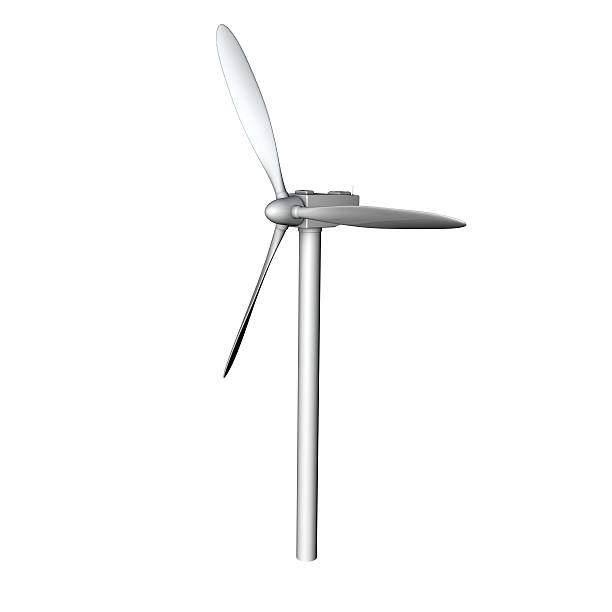 istock Wind turbine isolated on a white background 479469374