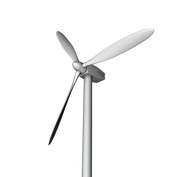 istock Wind turbine isolated on a white background 479469402