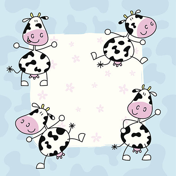 Cow patterns Cow cool seamless pattern. cow drawings stock illustrations