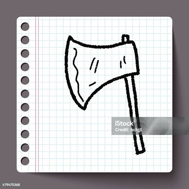 Ax Doodle Stock Illustration - Download Image Now - 2015, Axe, Backgrounds