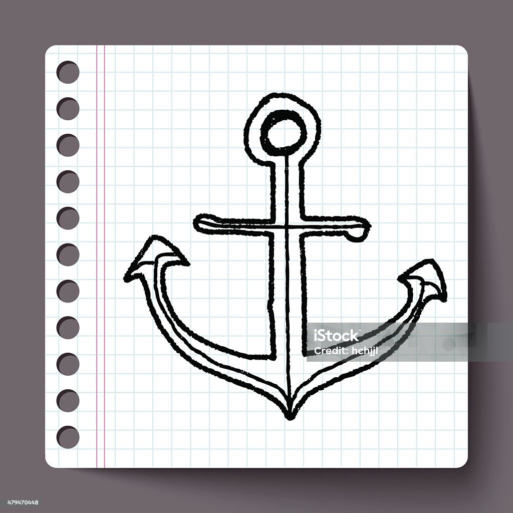 Anchor Doodle Stock Illustration - Download Image Now - 2015