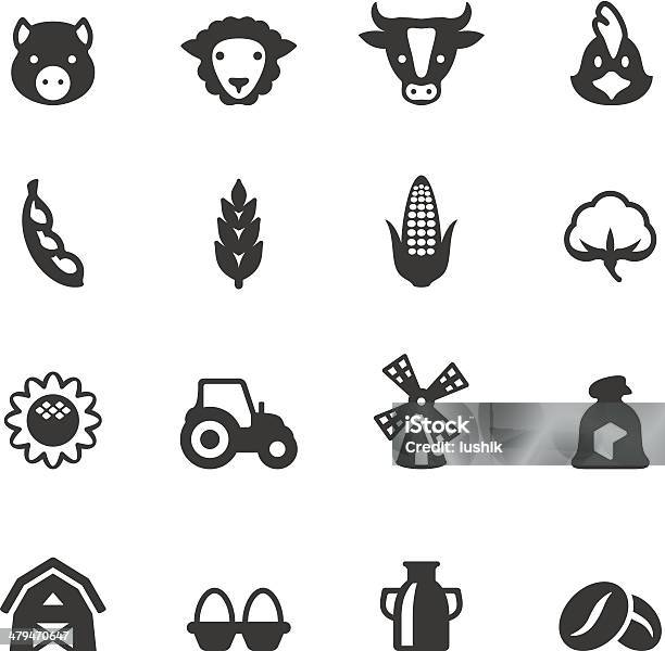 Soulico Agriculture Stock Illustration - Download Image Now - Icon Symbol, Soybean, Corn - Crop