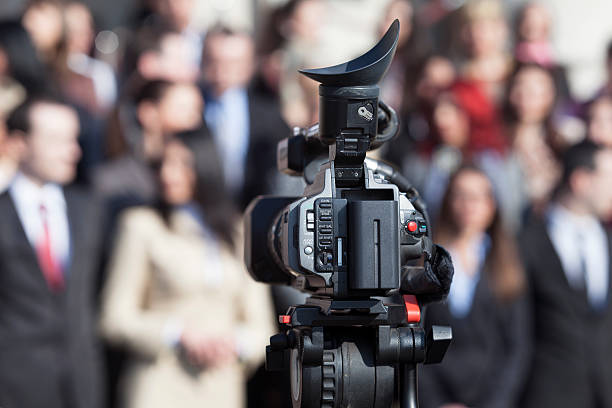 istock Covering an event with a video camera 479473197