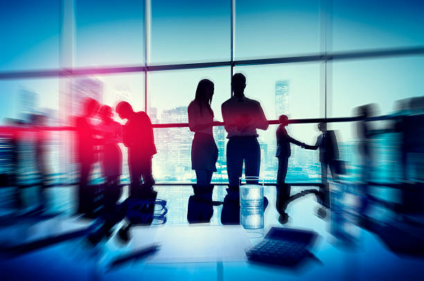 istock Silhouette People Meeting Cityscape Team Concept 479473242