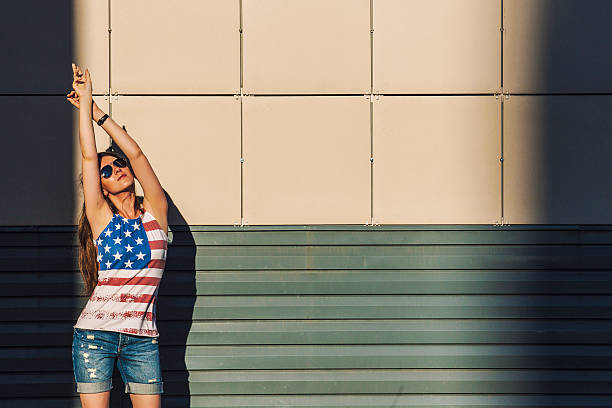 istock Female model on the background of a building 479473898