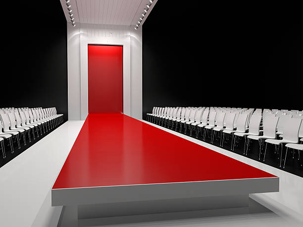 istock Empty red carpet, fashion runway 479481345