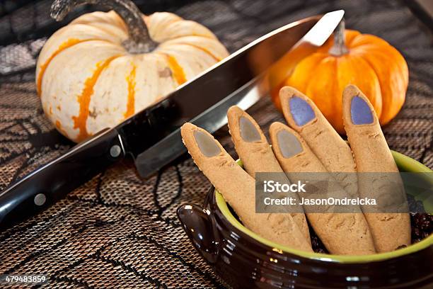 Halloween Finger Cookies Stock Photo - Download Image Now - Autumn, Baked, Beautiful People