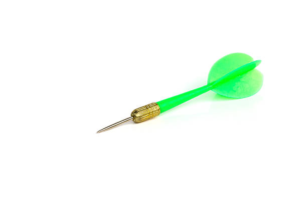 istock Green dart isolated on white background 479484145