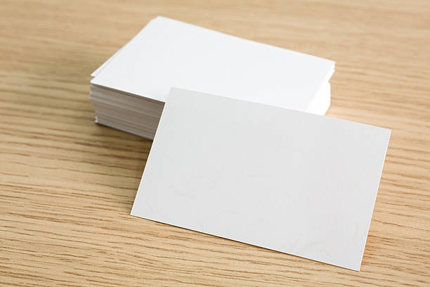 istock Business cards on wood table 479484425