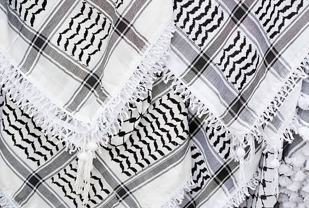 istock Arabic scarf, keffiyeh texture background 479484945